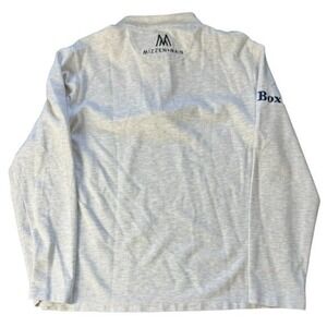 Mizzen+Main Mens Quarter Zip Pullover Grey Veritex Golf Performance Top L |N